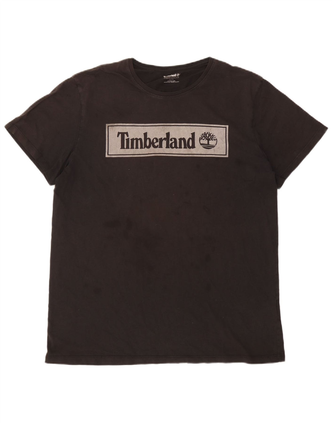T-shirt grafica da uomo Timberland Top XL in cotone nero