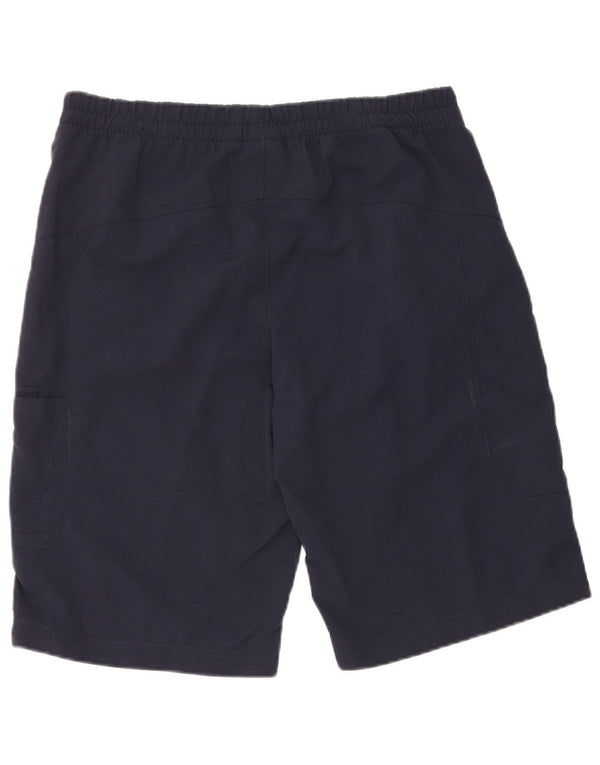 Pantaloncini sportivi da uomo Adidas Small blu navy in poliammide