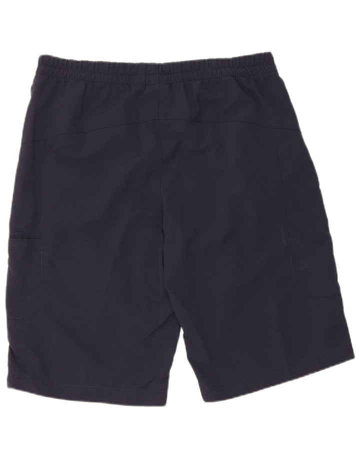 Pantaloncini sportivi da uomo Adidas Small blu navy in poliammide