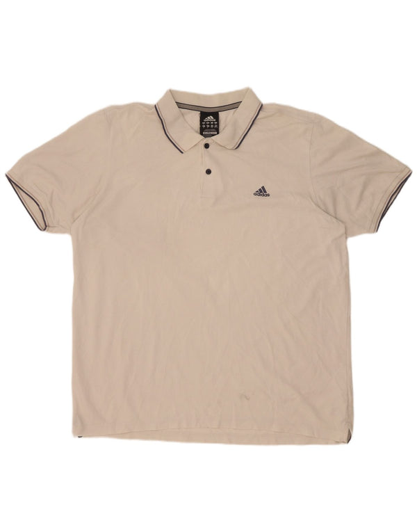 Polo Adidas Clima 365 da uomo XL in cotone bianco