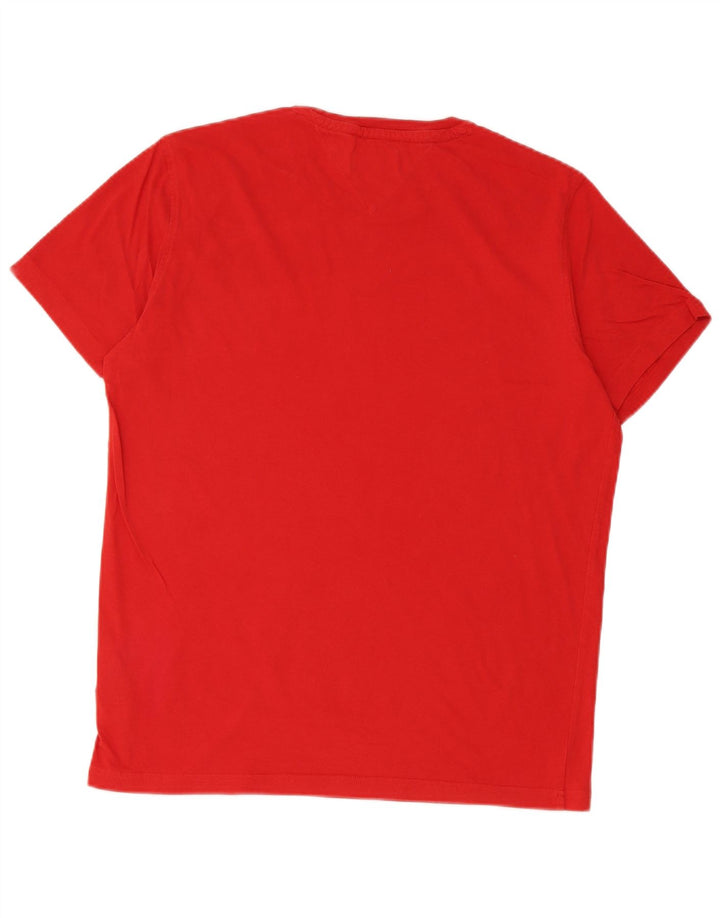 T-shirt da uomo Tommy Hilfiger Top grande in cotone rosso