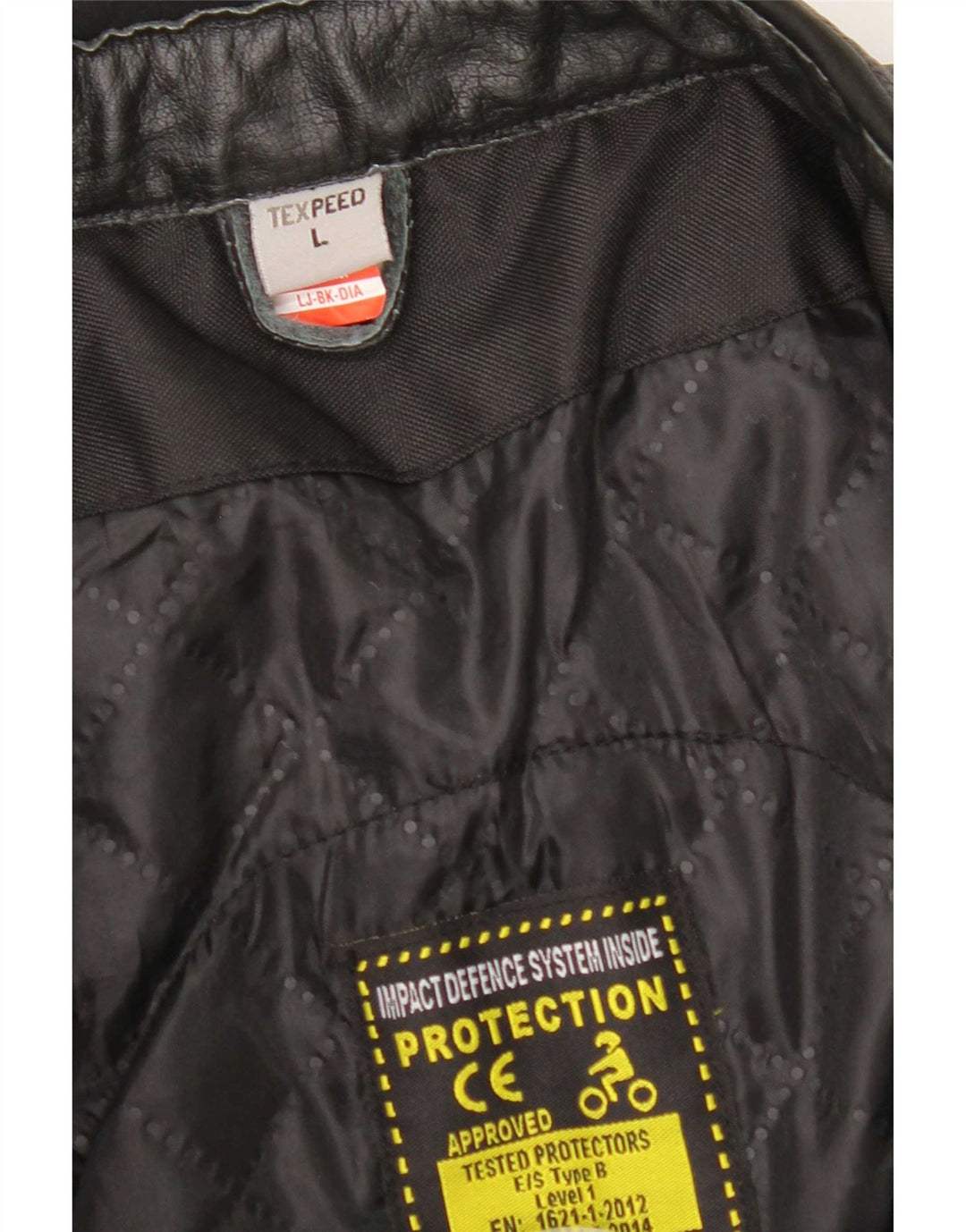 Giacca in pelle da uomo Texpeed UK 40 grande nera