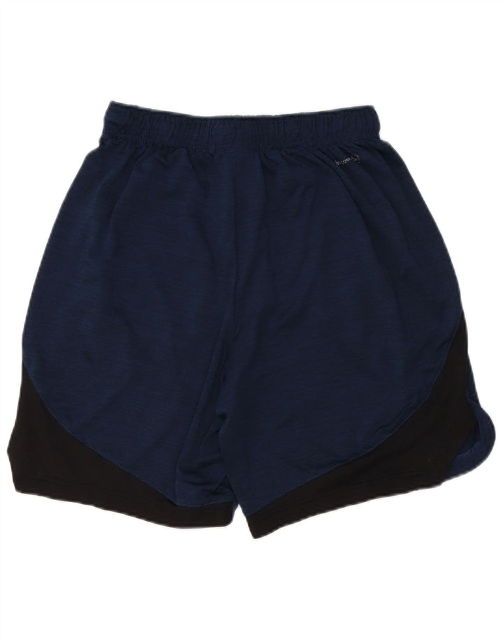RUSSELL ATHLETIC Pantaloncini sportivi da uomo piccoli in poliestere color block blu navy