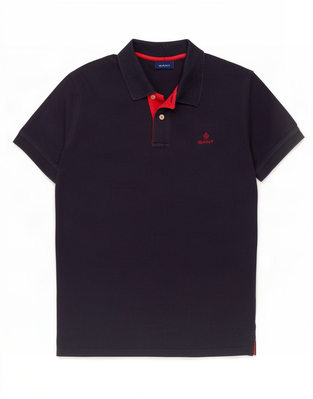 Polo da uomo Gant in cotone blu navy medio