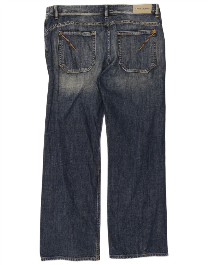 Jeans dritti da uomo Gant W38 L32 in cotone blu
