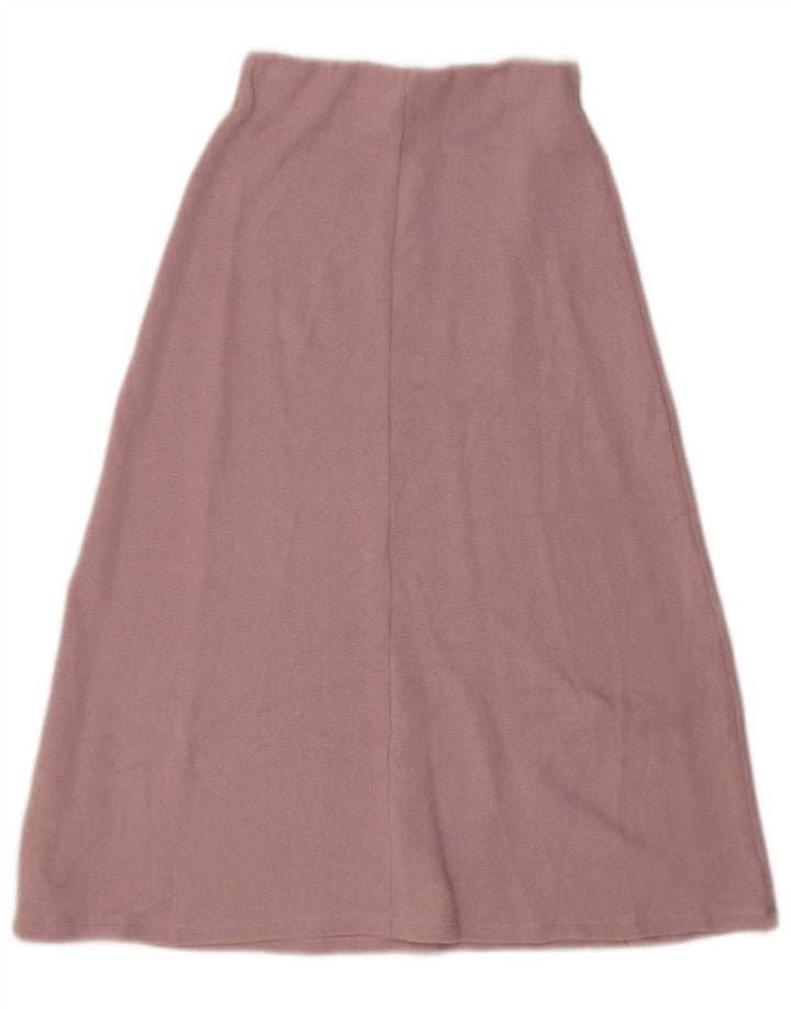 Gonna a trapezio in maglia da donna Zara piccola W26 rosa poliestere