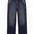 Jeans dritti da uomo Rifle W34 L31 in cotone blu navy
