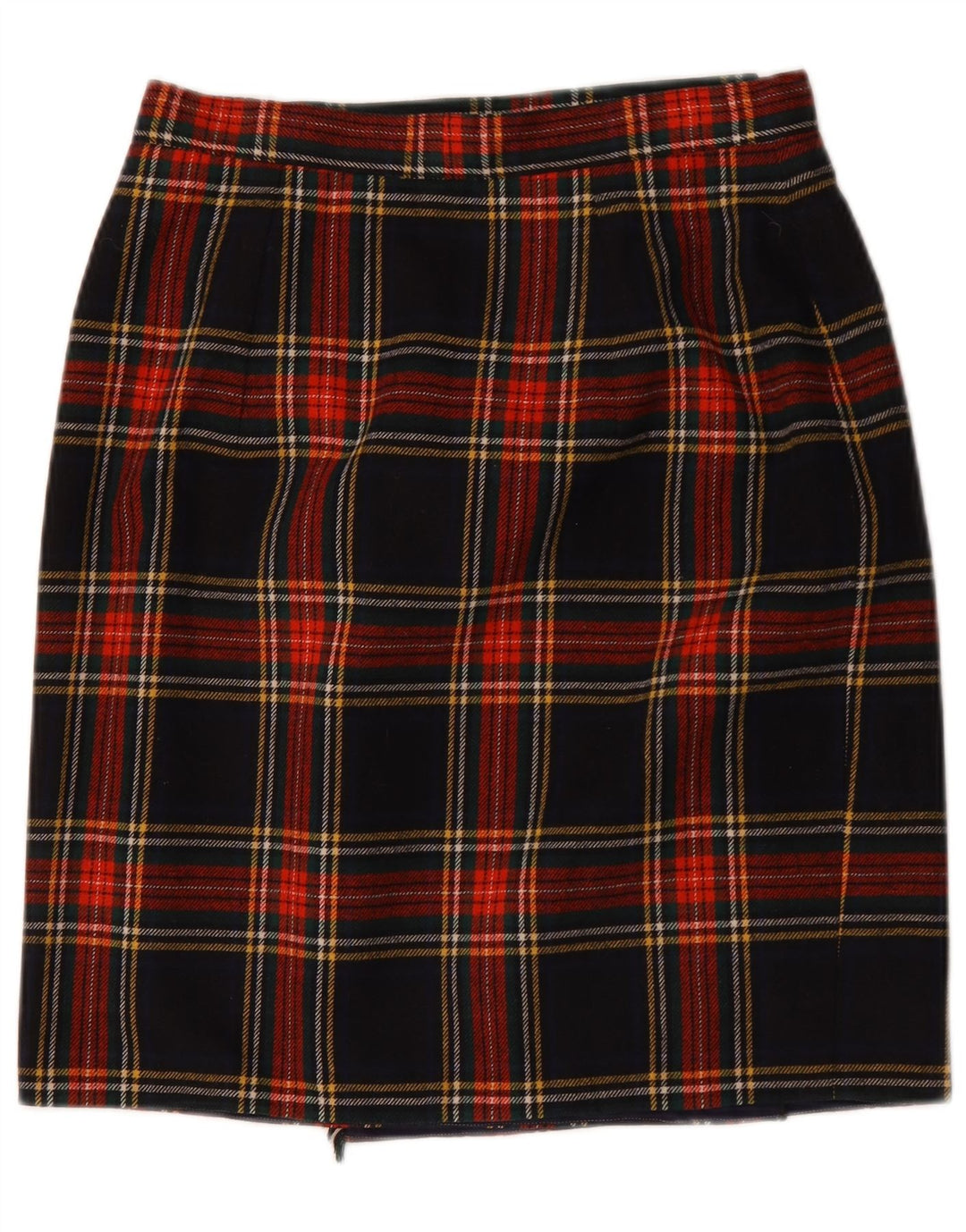 Gonna a portafoglio vintage da donna W30 scozzese medio multicolore