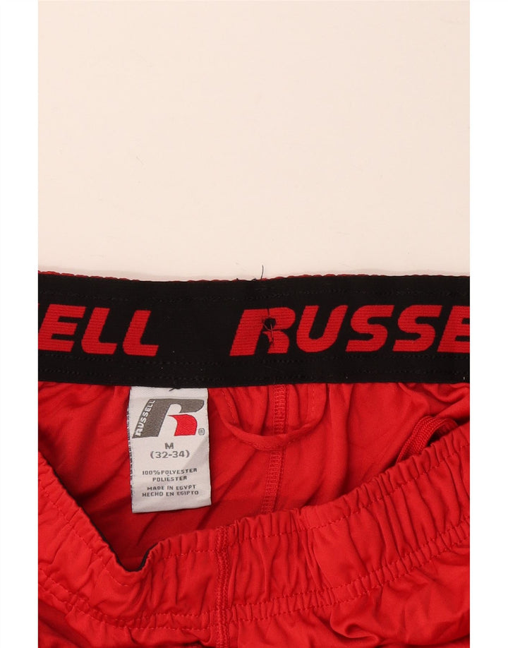 RUSSELL ATHLETIC Pantaloncini sportivi da uomo Rosso medio Poliestere color block