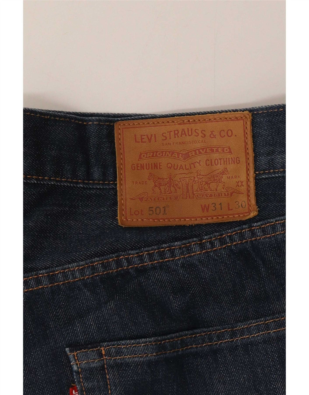 Levi's Uomo 501 Jeans dritti W31 L30 Cotone Blu