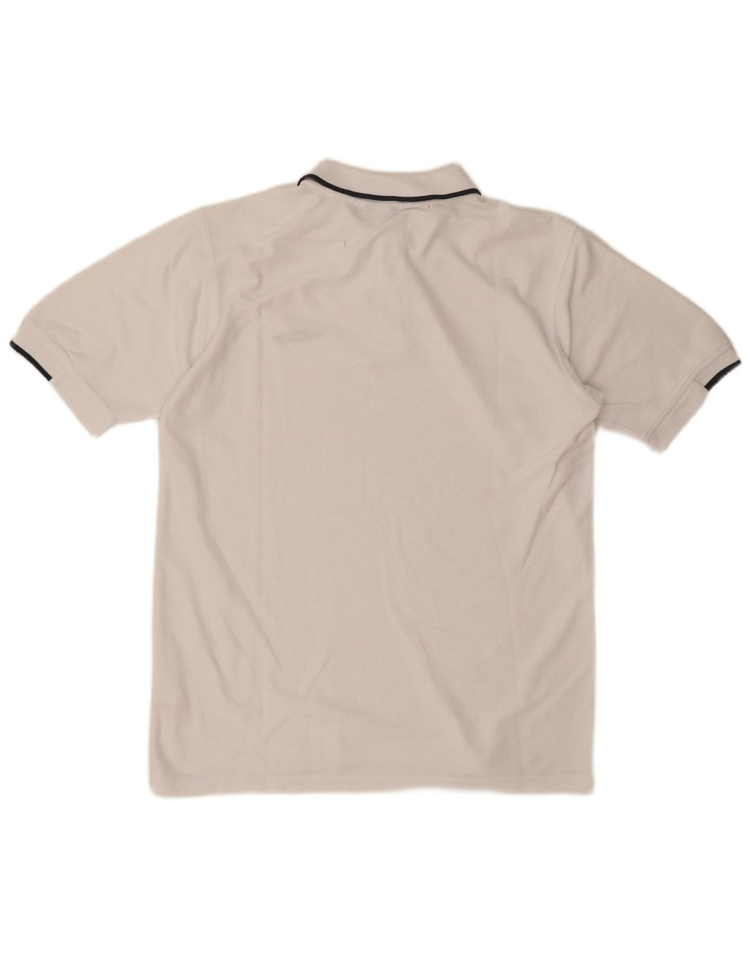 Polo da uomo Umbro in poliestere bianco medio