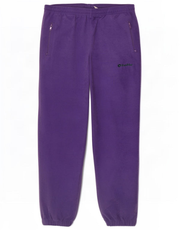 Pantaloni da tuta da uomo in velluto Lotto Joggers viola medio