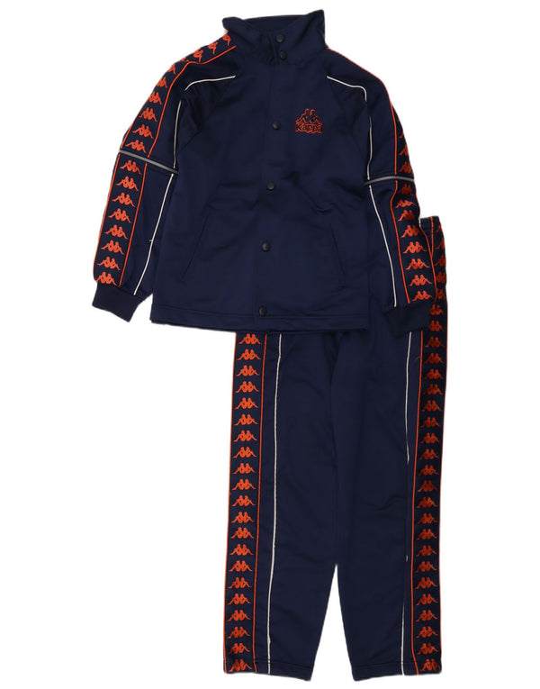 Tuta intera Kappa da bambino con grafica 9-10 anni Large in poliestere blu navy