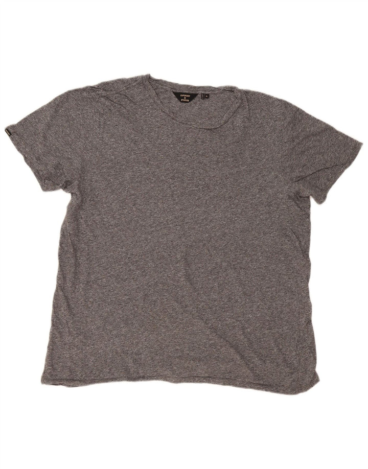 T-shirt da uomo Superdry Top XL grigio chiazzato