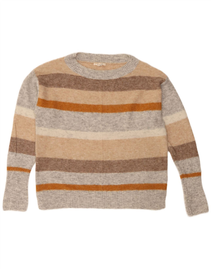 Maglione maglione girocollo da donna White Stuff UK 12 medio multicolore