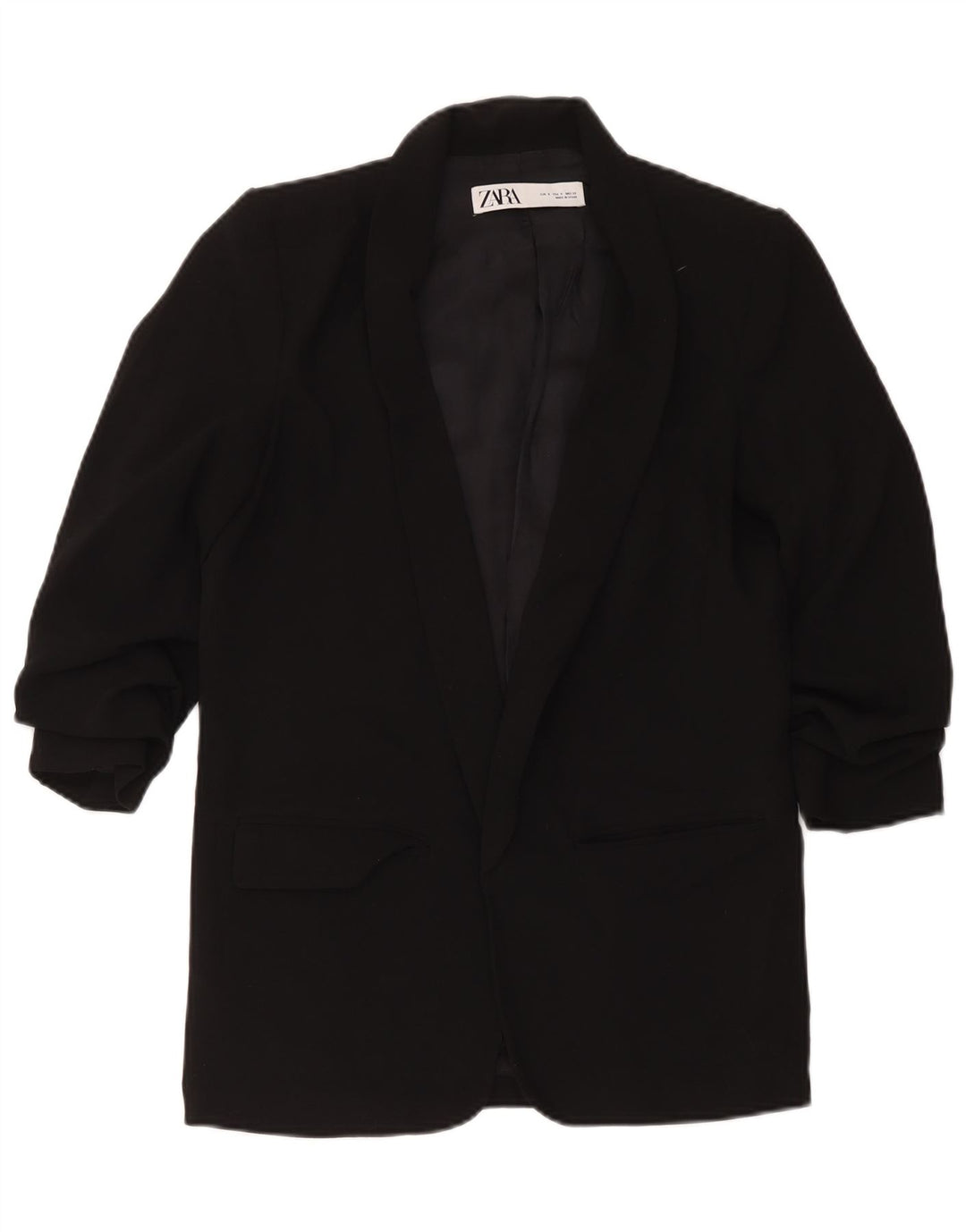 Giacca blazer aperta da donna Zara UK 10 piccola nera