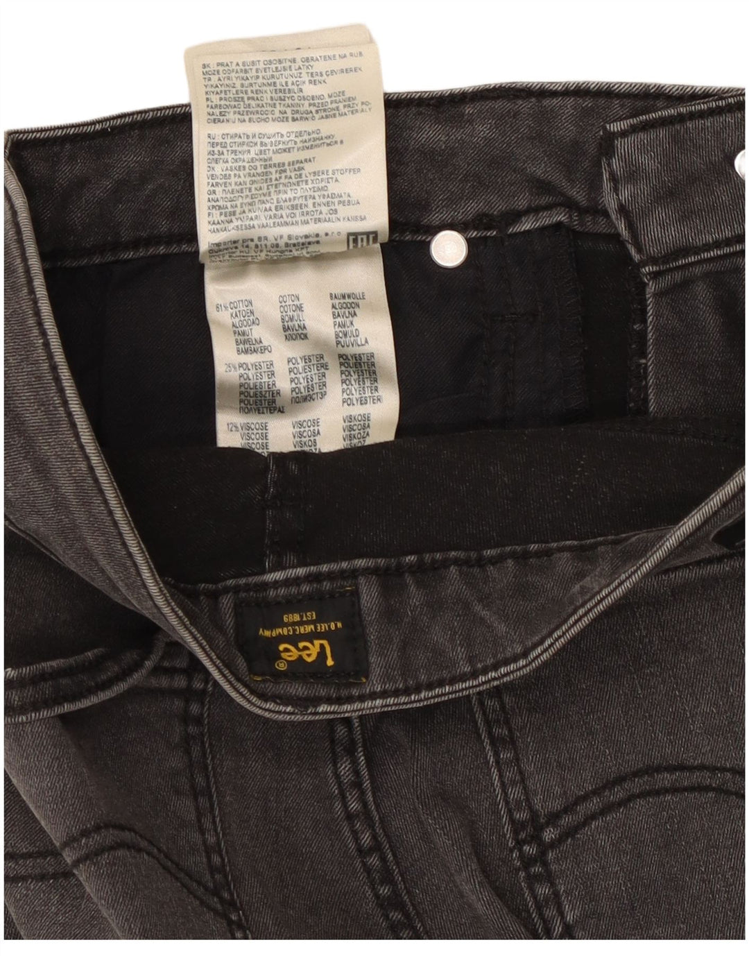 Jeans Lee Elly Slim da donna W29 L24 cotone grigio