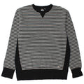 Felpa da uomo QUIKSILVER Maglione XL Cotone a righe nere