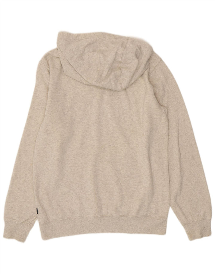 VANS Mens Graphic Hoodie Jumper Small Beige Cotton