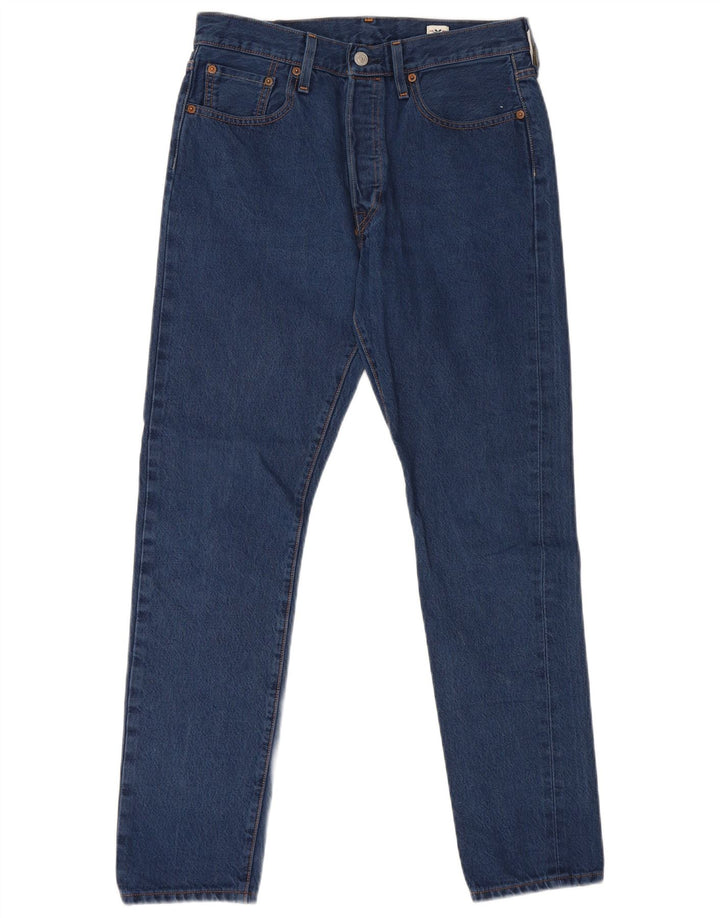 Levi's Uomo 501 S Slim Jeans dritti W29 L30 Cotone Blu