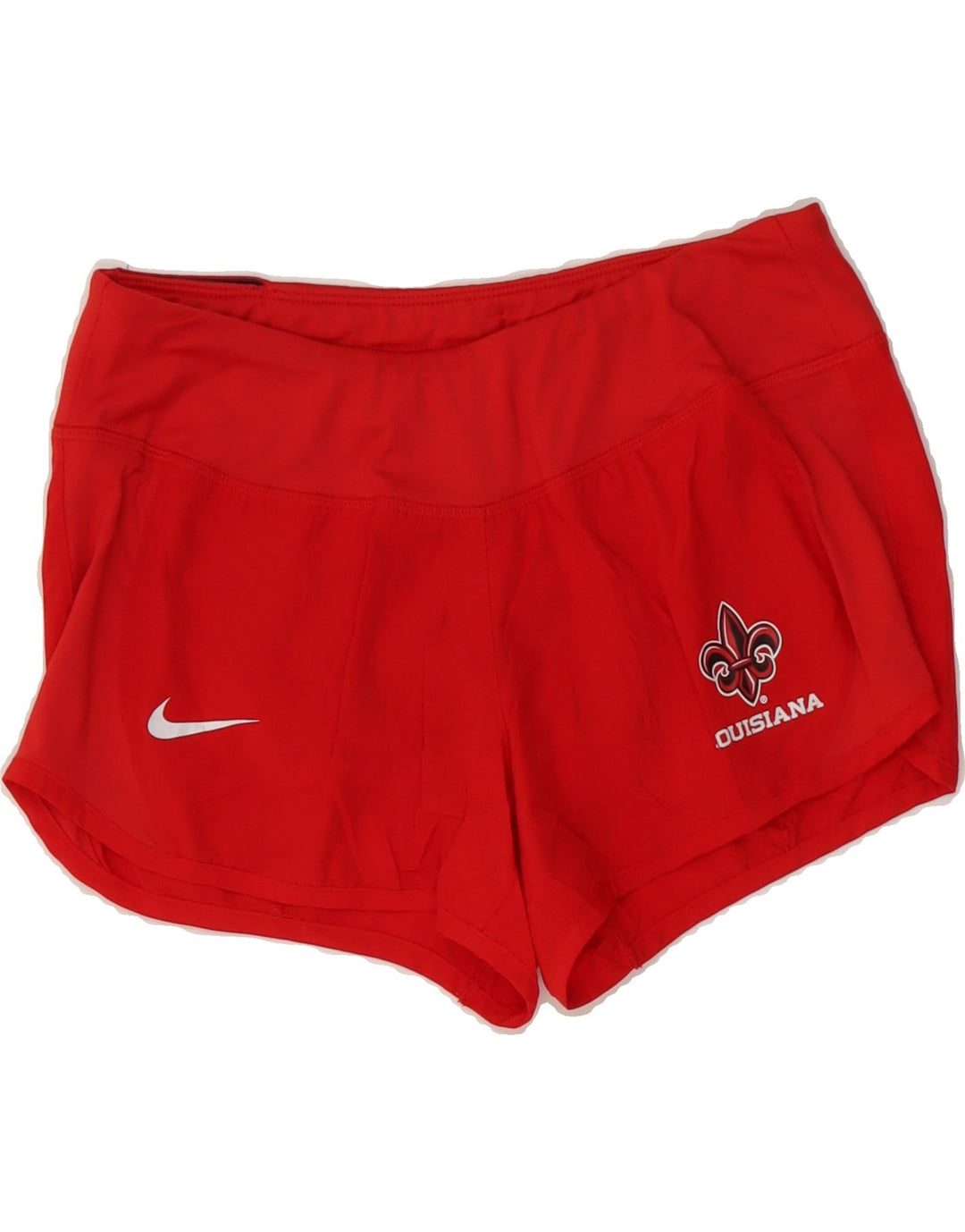 NIKE Womens Dri Fit Graphic Sport Shorts UK 10 Small  Red Polyester Vintage Nike and Second-Hand Nike from Messina Hembry 