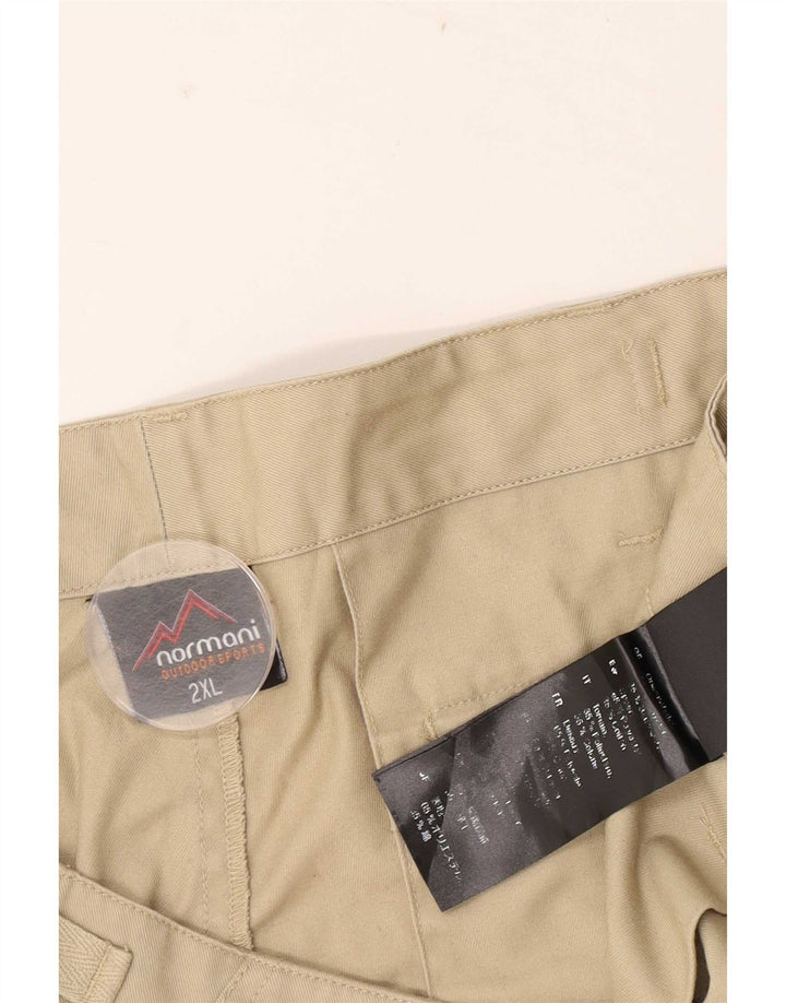 Pantaloncini cargo da uomo Normani 2XL W42 Beige