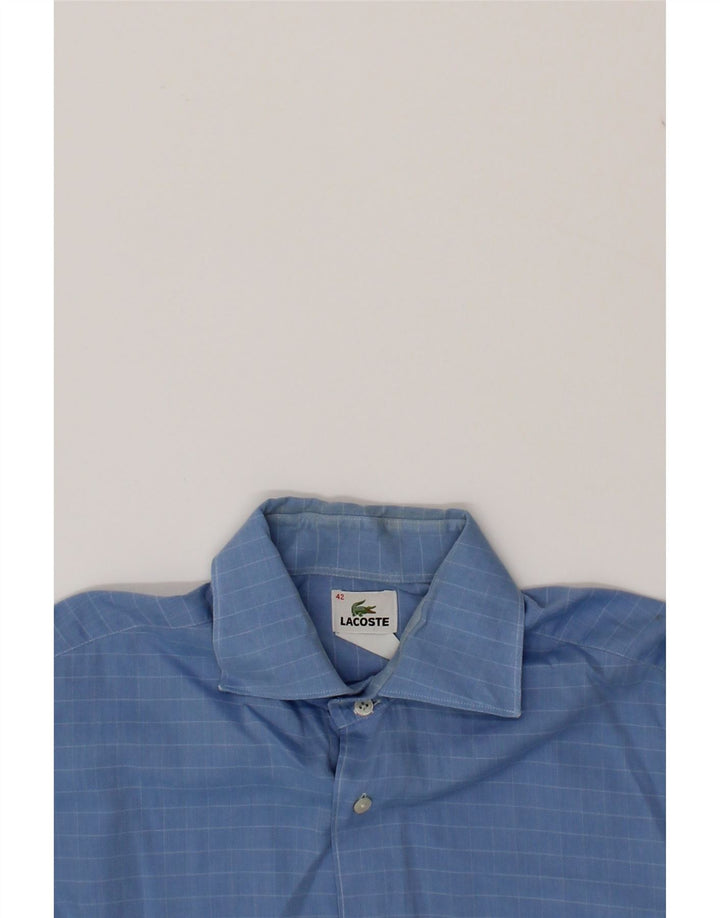 LACOSTE Mens Shirt Size 42 Large Blue Pinstripe Vintage Lacoste and Second-Hand Lacoste from Messina Hembry 