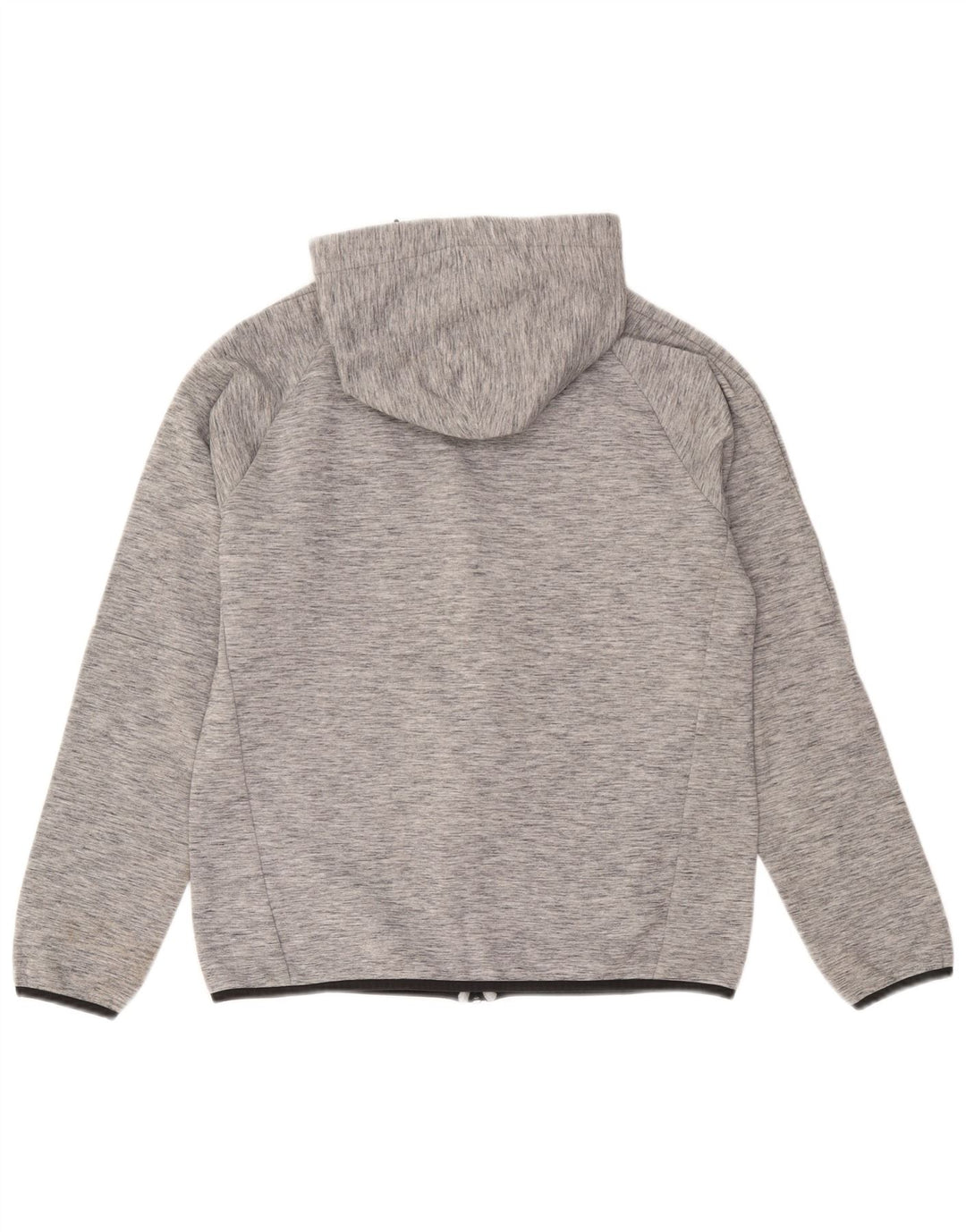 Felpa con cappuccio e zip da uomo Puma in cotone screziato grigio medio