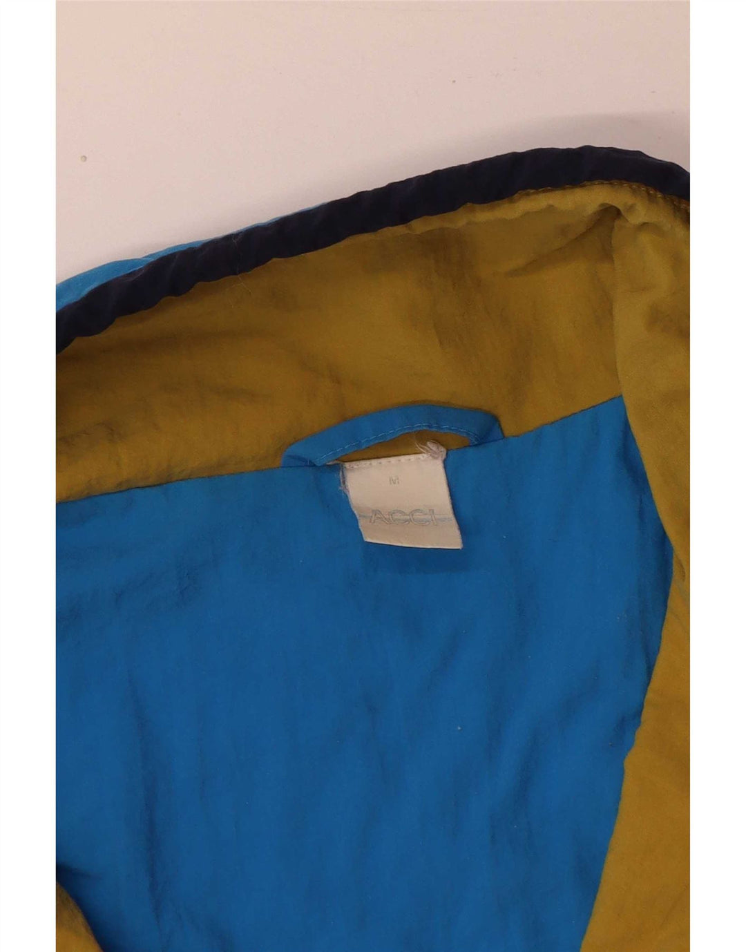 Giacca da tuta da uomo vintage vestibilità ampia, color block blu medio