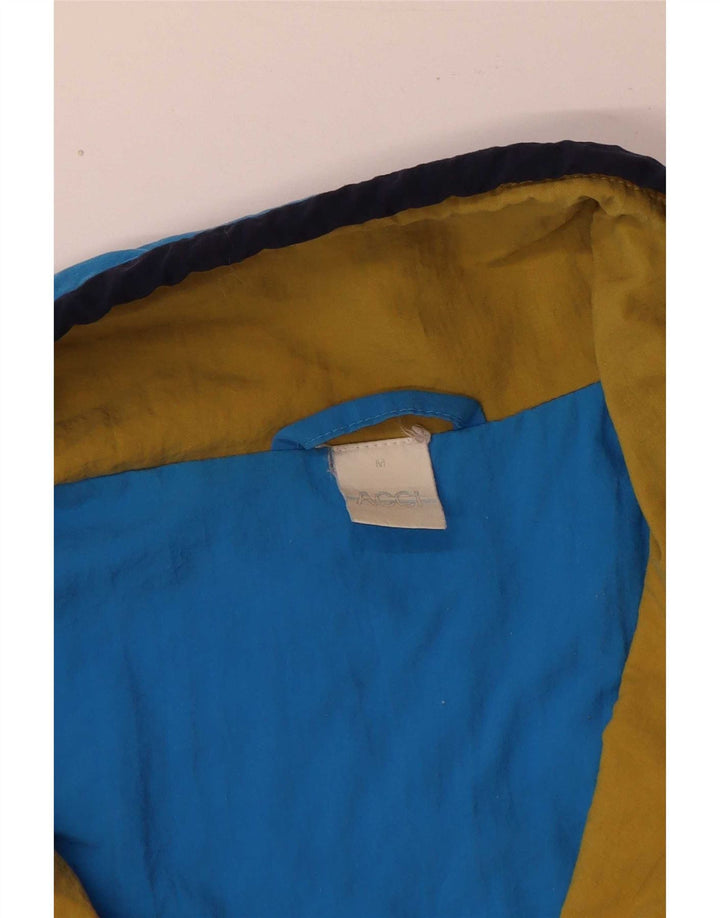 Giacca da tuta da uomo vintage vestibilità ampia, color block blu medio