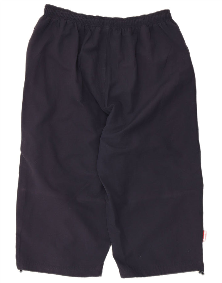 Pantaloncini sportivi Reebok da uomo Bermuda medi in poliestere blu navy
