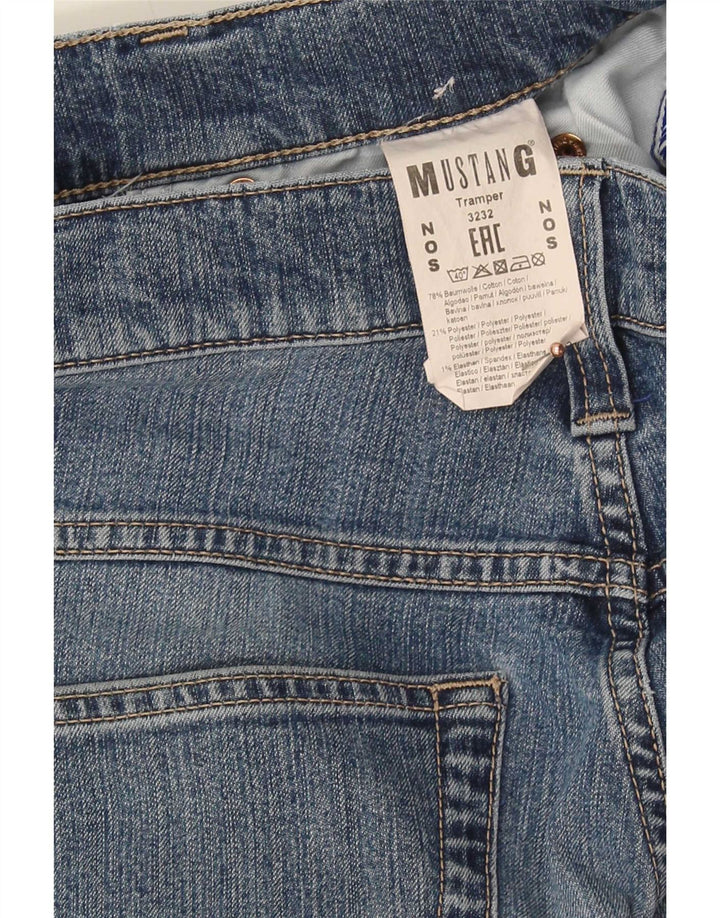 Jeans dritti slim fit da uomo Mustang W32 L32 cotone blu