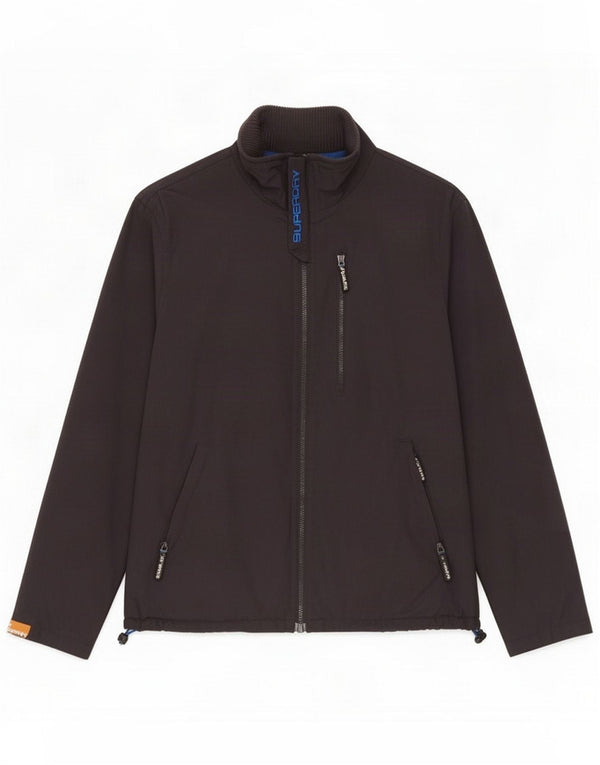 Superdry Giacca antipioggia da uomo The Windhiker UK 38 Nylon grigio medio