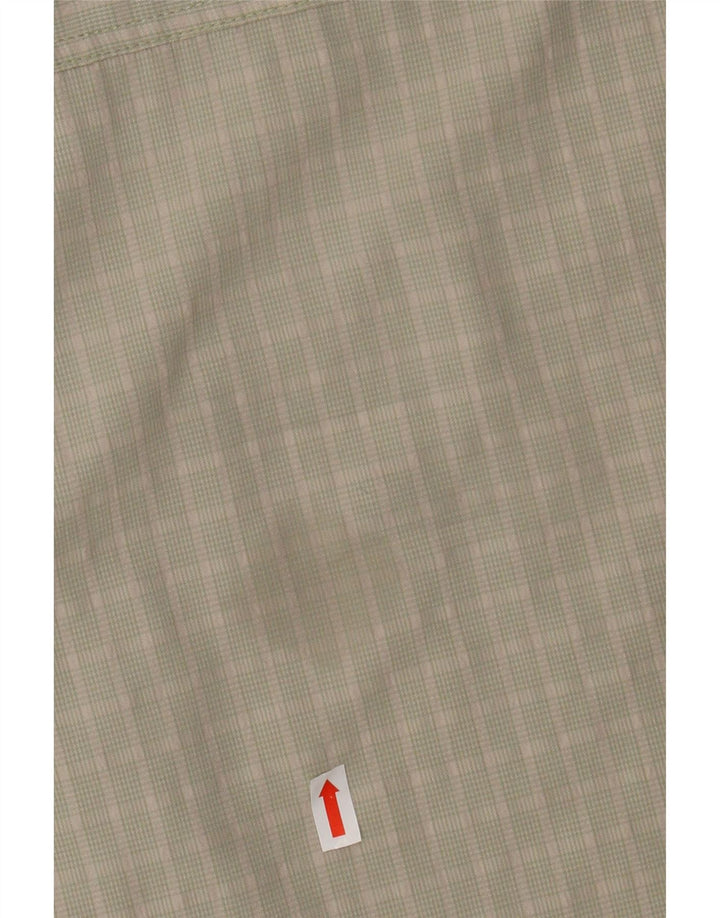 Camicia a maniche corte da uomo The North Face XL verde a quadri in poliestere