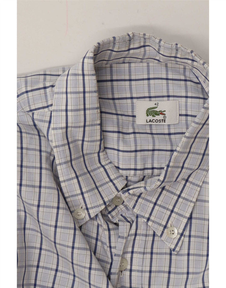 Camicia da uomo Lacoste taglia 42 grande quadri blu
