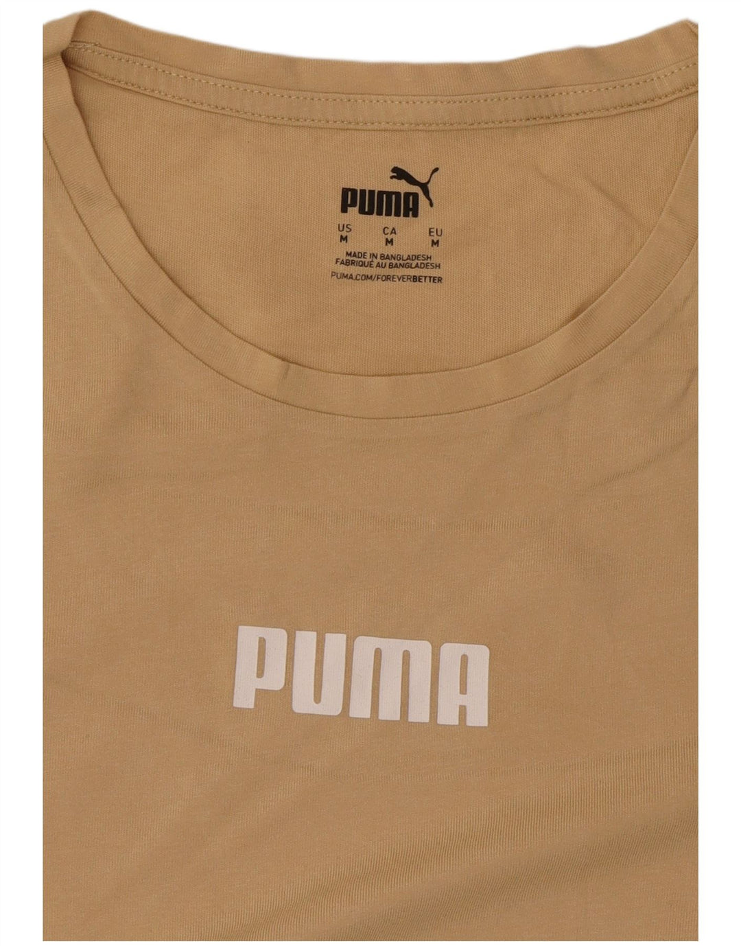 T-shirt grafica da donna Puma UK 12 Colorblock beige medio