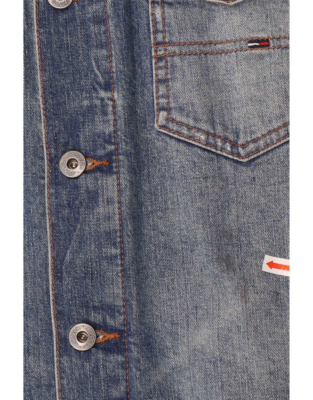 Giacca di jeans da donna Tommy Hilfiger UK 16 grande cotone blu