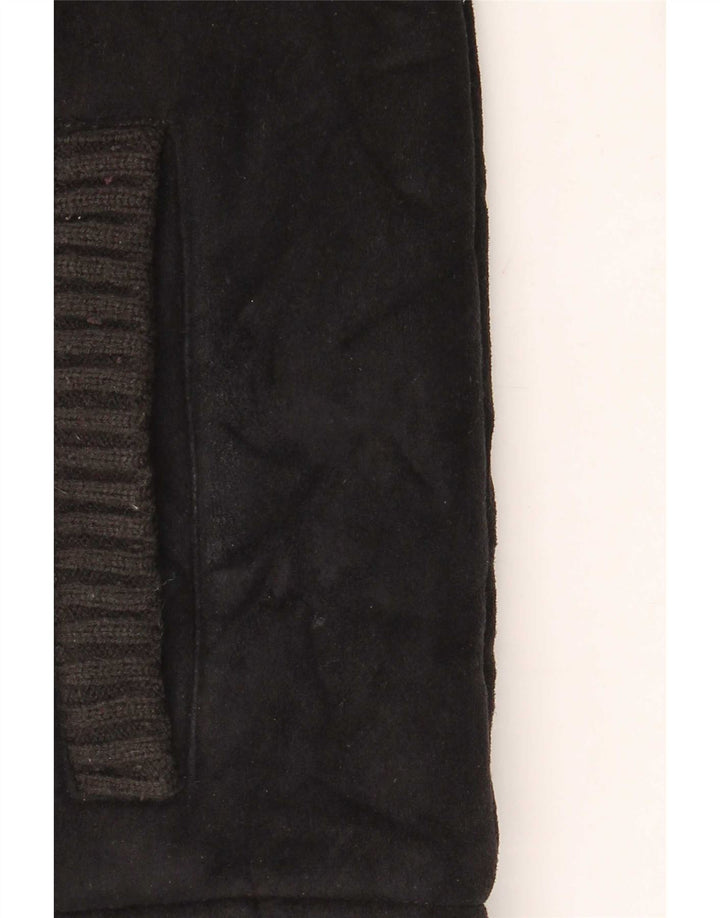 Giacca in pile Sherpa da uomo Marks & Spencer UK 40 grande poliestere nero