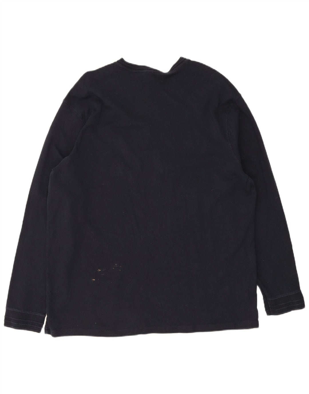 Marks & Spencer Top da uomo blu Harbour manica lunga XL cotone blu navy