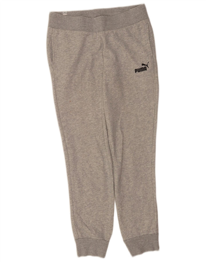 Pantaloni da tuta da donna Puma Joggers UK 12 Cotone grigio medio