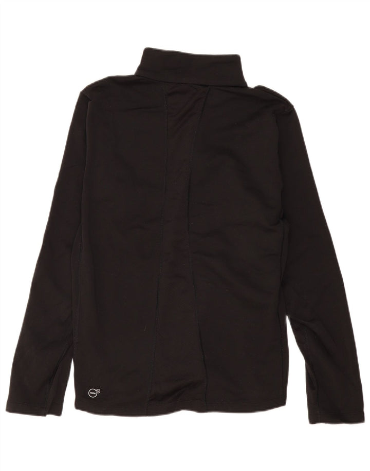 Maglia da tuta pullover da donna con zip e collo Puma UK 14 Medium Black Colourblock