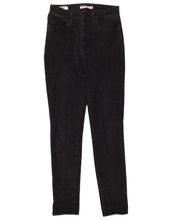 Jeans skinny a vita alta Levi's 721 da donna W27 L30 cotone nero