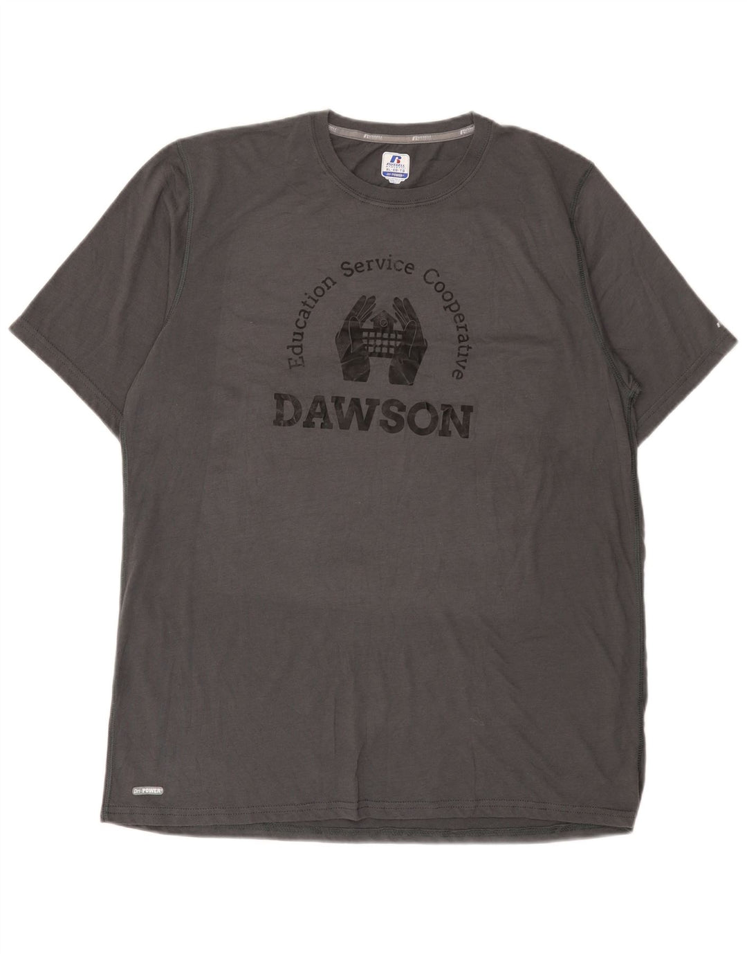T-shirt grafica da uomo Dawson Russell Athletic Top XL grigia