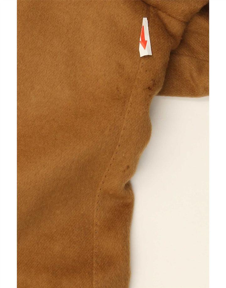 Cappotto doppiopetto vintage da uomo UK 36 piccolo beige