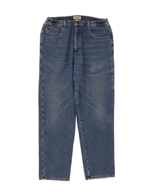 Jeans dritti da uomo L.L.BEAN vestibilità comoda W38 L34 cotone blu