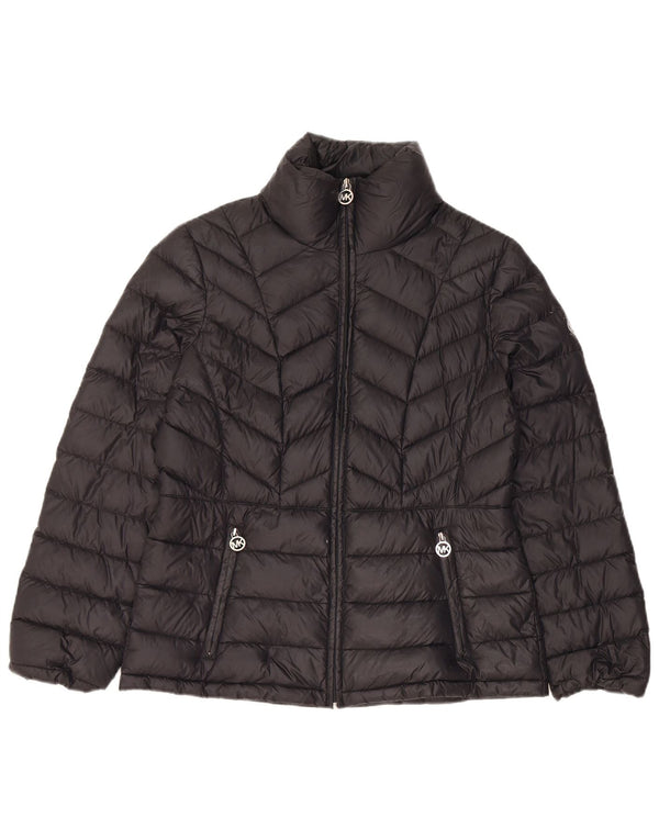 Giacca imbottita da donna Michael Kors UK 10 piccola in nylon nero