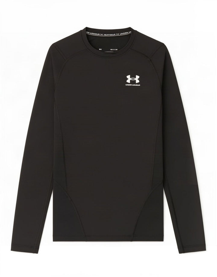 Maglia Under Armour da uomo Heat Gear a manica lunga piccola nera