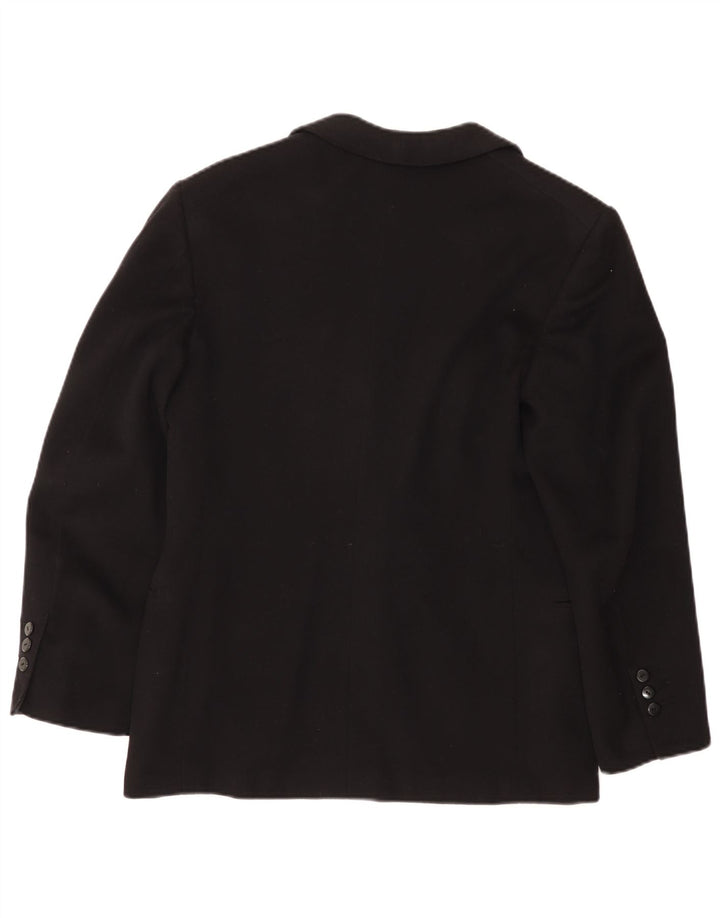 Giacca blazer vintage da uomo a 1 bottone UK 36 piccola nera