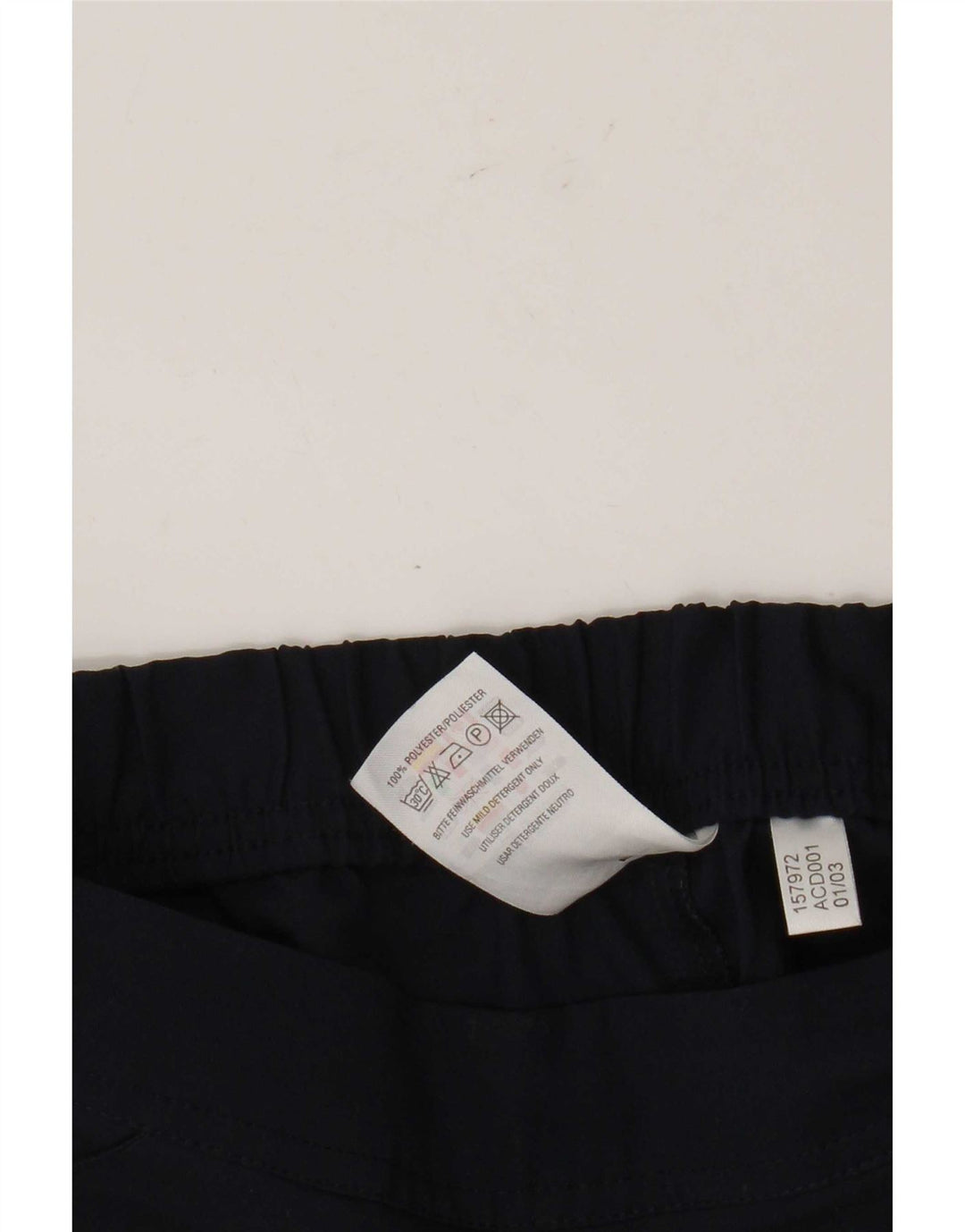 Pantaloncini sportivi da donna Adidas UK 8 Small poliestere blu navy