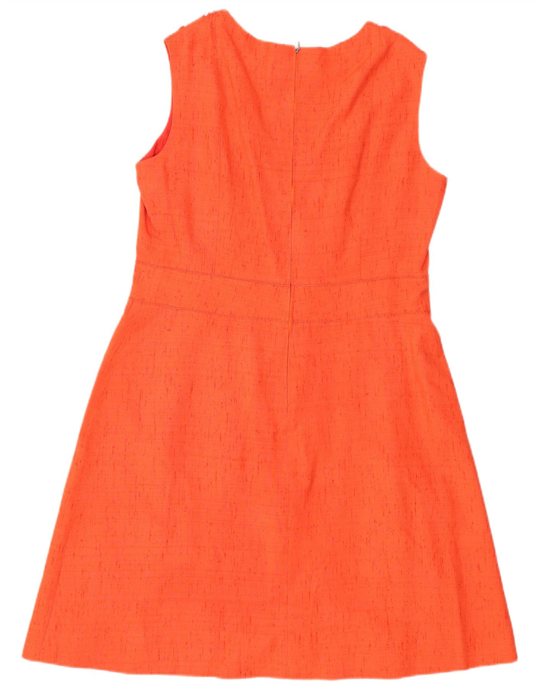 Set da donna vintage a 3 bottoni e 2 pezzi, UK 12, seta arancione media